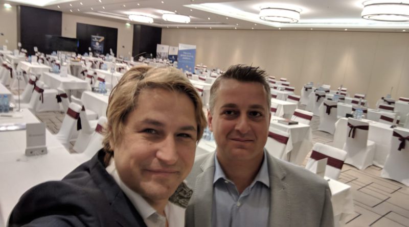 David Drake, author, and Coinnect’s CEO Massimiliano Rijllo
